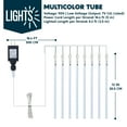 thumbnail image 4 of Luces navideñas JOYIN Meteor Shower, 8 tubos, 192 LED, 4 of 7