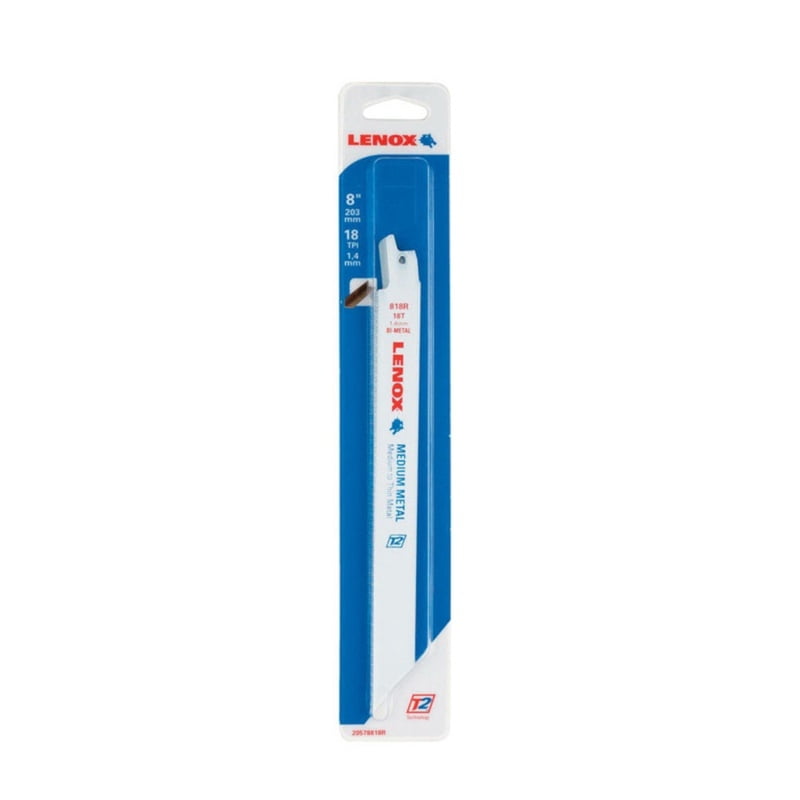 Lenox 8 in. 18 TPI Medium Metal Reciprocating Saw Blade
