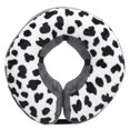 thumbnail image 1 of Collar protector inflable para mascotas, ajustable, para recuperación de cirugía de heridas, cuello de seguridadCQLQ05 Patrón de vaca con correa de gancho y bucle M, 1 of 5