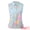 Light Blue, variant on DARING DIVA Women's Sleeveless Floral Button Down Casual Shirts S Light Blue