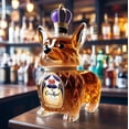 thumbnail image 4 of Whiskey Decanter Wine Bottle - Art Statue, Corgi Whiskey Decanter, 350ml Creative Animal Glass Decanter, Animal Bottle Statue For Scotch Whiskey, Bourbon Whiskey And Vodka, 4 of 5