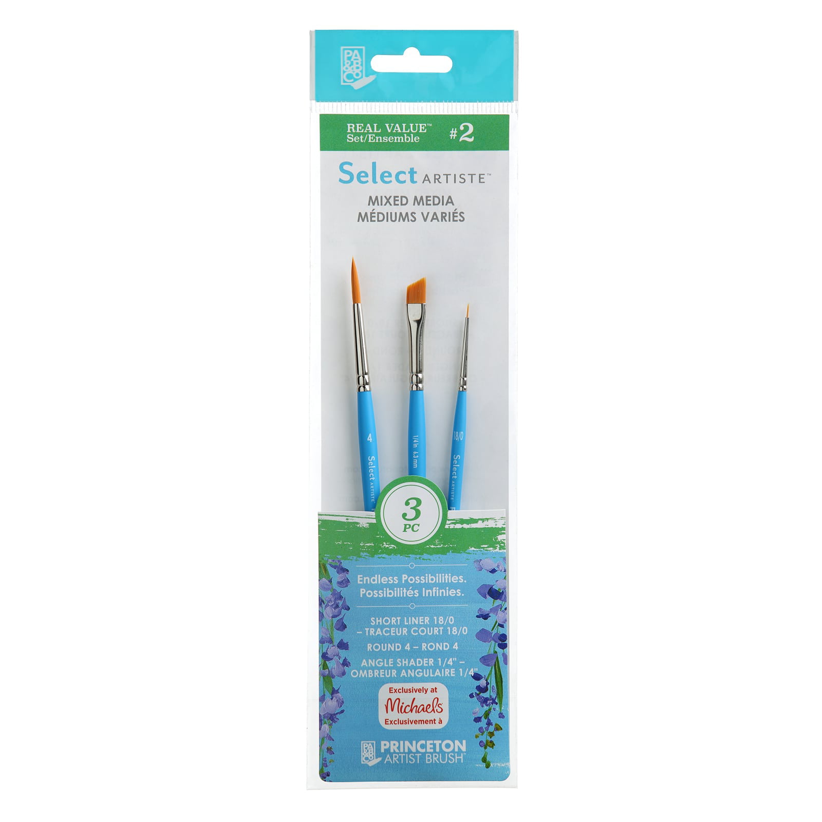  Princeton Select Artiste, Series 3750, Paint Brush for  Acrylic, Watercolor and Oil, Set of 5 : Arts, Crafts & Sewing