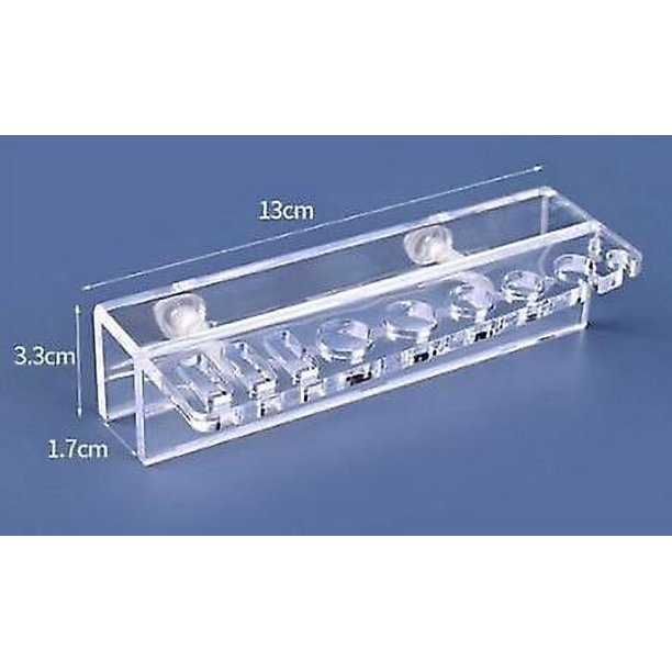 Estante de almacenamiento de herramientas para plantas de acuario, soporte acrílico para pinzas, raspador, tijera