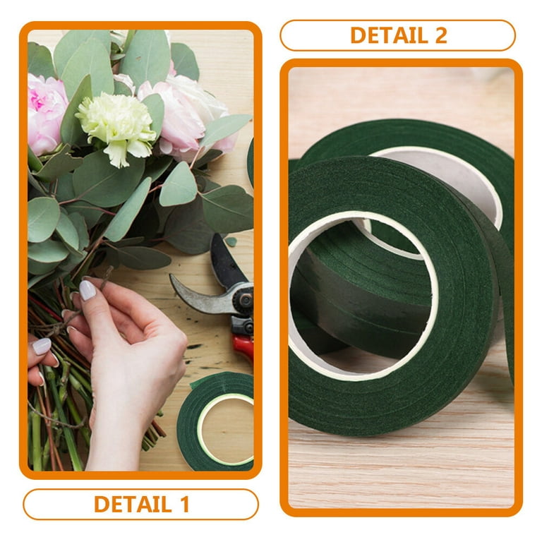 4 Rollgrünes Band für Blumen weißes Blumenband en Floral Tape