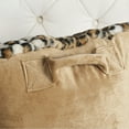 thumbnail image 2 of Home Soft Things Leopard Faux Fur Bedrest Pillow, Large Size 28" x 30" x 17", 2 of 6