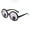 Black, variant on Xinwanna Funny Glasses Cartoon Ratory Eyeball Novelty Unsiex Lightweight Elastic Legs Shaking Giant Eye Individual Prom Party Glasses Pranks Toy (Black)