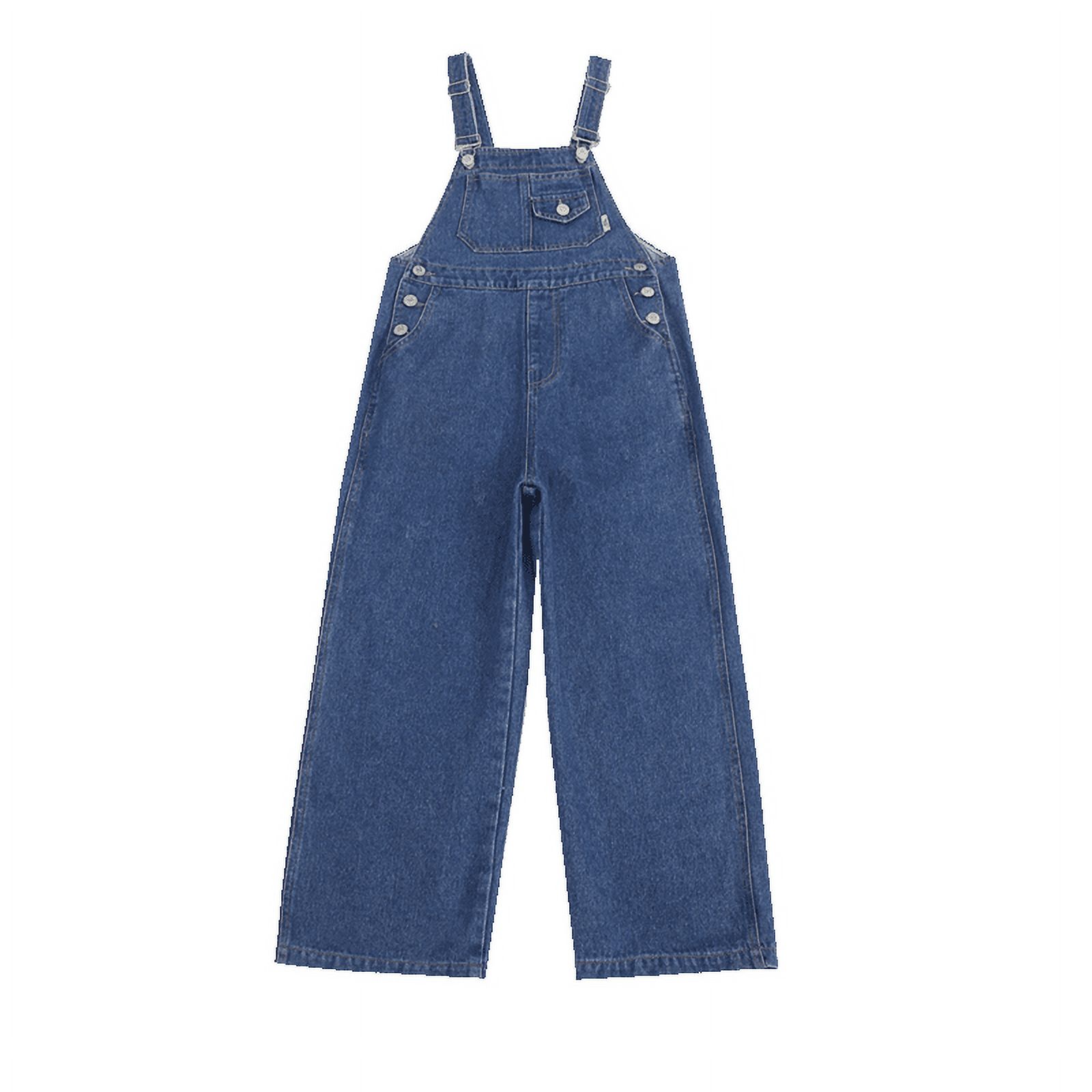 Rolanko Mädchen Cord-Overalls – Verstellbare Träger, Baggy Schnitt, Mit Taschen, Für 7–15 Jahre