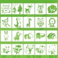 thumbnail image 1 of SURJDE 20 PCS Animal Stencils Animal Drawing Painting Stencils Template Reusable Washable Plastic Animal Stencils for Notebook Journal Scrapbooking DIY Crafts Home Wall Decor, 1 of 7