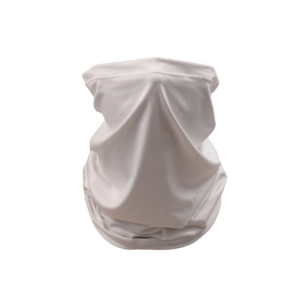 Bufanda Yinane de Cuello para Hombres y Mujeres Sin Costuras Pasamontañas Diadema Blanco