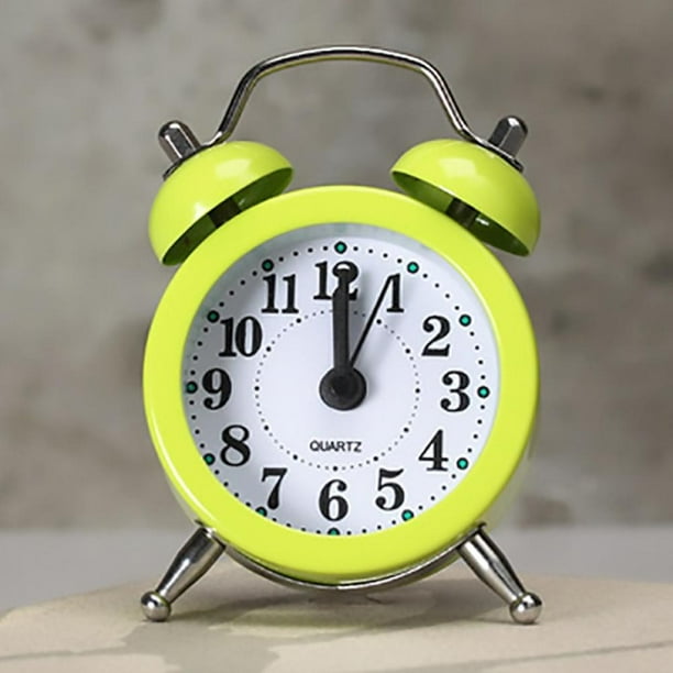 Loud Alarm for Deep Sleepers 3'' Twin Bell Alarm Clock with Backlight for Bedroom and Home