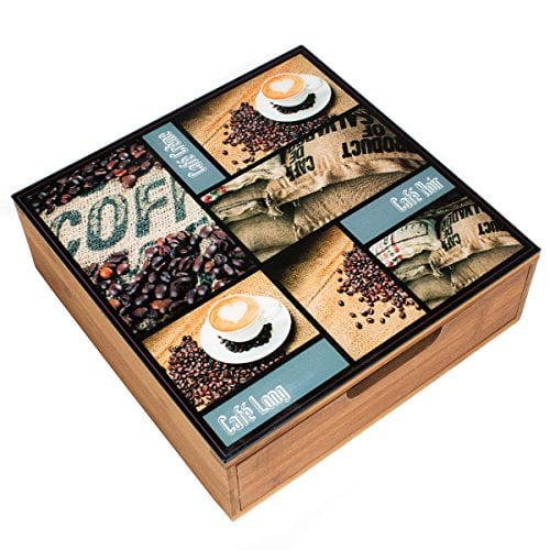 Download Decorative Bamboo Tea & Coffee Pod Drawer Or Countertop ...