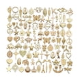 thumbnail image 4 of Elodie 200 Pieces Bulk Charms Pendants Jewelry Making Accessories for Findings Gift Gold, 4 of 8