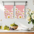 thumbnail image 3 of Spring White Daisy Kitchen Towels Set of 4, Farmhouse Floral Pink Buffalo Plaid Absorbent Dish Towels for Kitchen, Microfiber Hand Towel, Quick Drying Tea Towel for Cleaning Decorative Dishcloths, 3 of 7