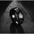 thumbnail image 5 of Anillo UBIUO de la Trifuerza de The Legend of Zelda de 8 mm, correa de acero inoxidable con acabado mate., 5 of 5