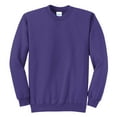 thumbnail image 5 of Yellow Rooster Men's Core Fleece Classic Crewneck Sweatshirt Purple 3XL, 5 of 6