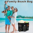 thumbnail image 3 of Extra Large Mesh Beach Bag for Women/Girls, Packable Sandproof Beach Tote with Zipper Closure, Toys Pool Bag for Family Beach Trip, Vacation Essentials,Black, 3 of 8