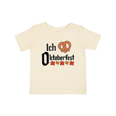 

Inktastic Ich Liebe - I Love Oktoberfest Pretzel Heart Gift Baby Boy or Baby Girl T-Shirt