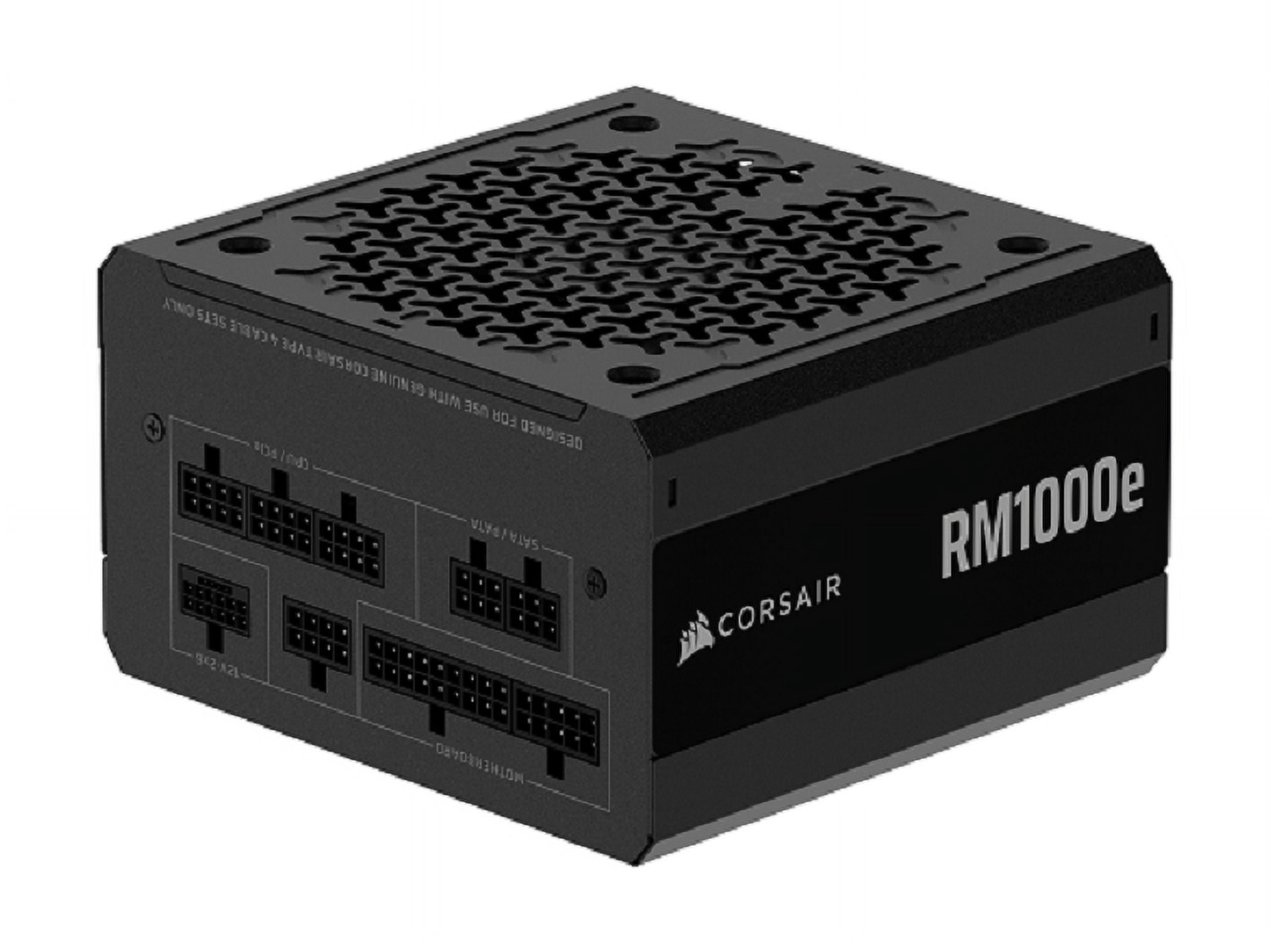 Corsair RMe RPS0217 1000W Power Supply - Black - Internal - 120 V, 230 V Input - 3.3 V, 5 V, 12 V, 5 V SB Output - 1000 W - PCI Express Connector 5.1 - 1 Fan(s) - NVIDIA SLI Supported - 90% Efficie...