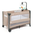 thumbnail image 5 of JOYMOR Beige Bedside Bassinet Co-Sleeper, Baby Bassinet Travel Crib for Boys Girls, Infant, 5 of 10