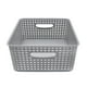 thumbnail image 3 of Set De 4 Cajas, Canastas Organizadoras Tipo Rattan Gris, 3 of 6