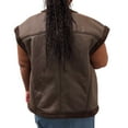 thumbnail image 5 of Women's Plus Size Brown Vest, 5 of 5