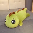 thumbnail image 3 of Peluche de cocodrilo de dinosaurio de tamaño gigante, muñeco de Animal esponjoso, almohada para dormir para novia, regalo de cumpleaños, 80-150cm, 3 of 5