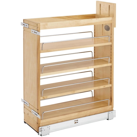 Rev-A-Shelf 448-BCSCSD-8C Wood Classics 8-3/4"W X 25-1/2"H Base Cabinet Pull Out Organizer