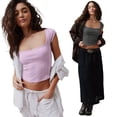thumbnail image 5 of AJZIOJIRO Women Summer Casual Shirt Sleeveless Slim T-Shirt Cotton Straps Tops S-XL, 5 of 9
