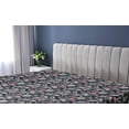 thumbnail image 5 of Ambesonne Bird Print Fitted Sheet, Art Forest Branch Floral, King Size, Pale Pink Indigo, 5 of 5