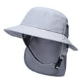 thumbnail image 3 of Sombrero de cubo de surf ligero Cubierta de solapa de cuello dor Sombrero de sol de visera de ala grande para Gris Zulema Sombrero de pescador de surf, 3 of 8