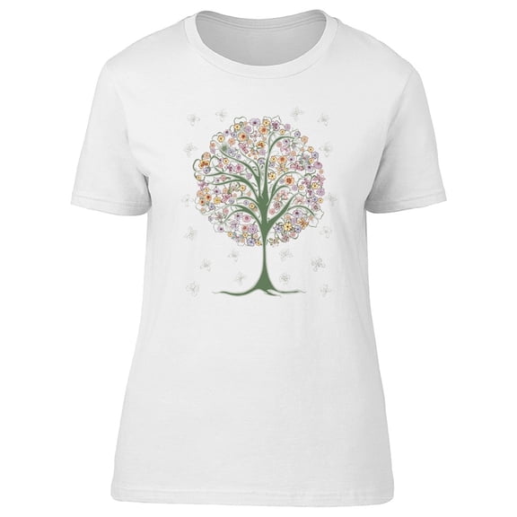 Summer Tree, Cute Flowers Tee Women's -Image by Shutterstock