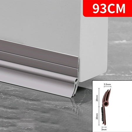 

Weather Stripping Door Seal Door Draft Stopper Door Bottom Seal Strip Flexible Wind Noise Reduction Stopper Under Door Sealing Grey