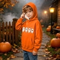 thumbnail image 2 of qelini Halloween Sweatshirt Kids 3-14 Years Long Sleeve Pullover Sweatshirt with Front Pocket for Boys Girls Print Cloths, 2 of 6