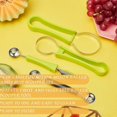 thumbnail image 4 of 2 Pieces Melon Baller Scoop Set, 4 In 1 Stainless Steel Fruit Scooper Seed Remover Melon Baller Carving Knife Double Sided Melon Baller for Watermelon, 4 of 4
