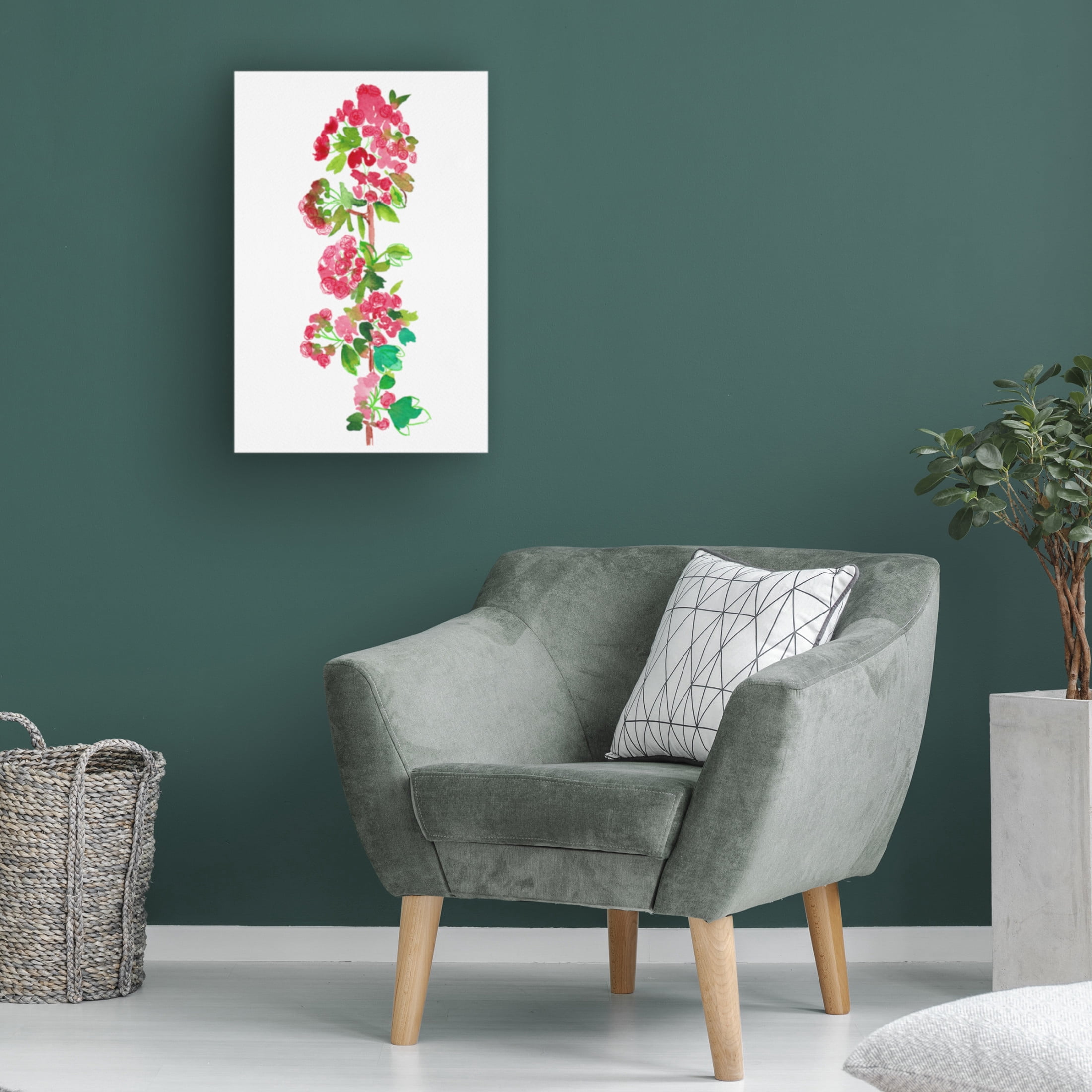 Trademark Fine Art Kata Botanical Crataegus laevigata 'Paul's Scarlet' Canvas Wall Art