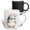 Multicolor, variant on 3drose, Cute Floral Penguin Illustration, 11oz Magic Transforming Mug