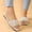 Beige, variant on DPTALR Women Sparkly Flat Sole Sandals Cute Summer Flip Flop