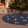 thumbnail image 6 of Picia Anchor Print Christmas Tree Skirt , Christmas Tree Skirt Ornaments for Merry Christmas Holiday Party Decorations Indoor Outdoor-36", 6 of 7