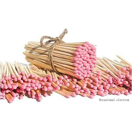 

3.75 Pink Color Matches (100 Count) - Plus Free Striker!!! - Wholesale Bulk Wooden Safety Matches