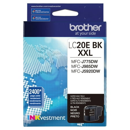 UPC: 0012502640929 | Brother Genuine LC20E High-Yield Printer Ink Cartridges