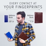 Address Book Razor Gallery Leather Small Address Book with Alphabetical Tabs up to 403 ...