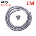 thumbnail image 1 of 2/1M Flexible Spiral Cable Wire Protector Cable Organizer Computer Cord Protective Tube Clip Organizer Clamps Management Tools 10mmx1m Gray, 1 of 6