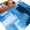 Blue, variant on Ombre Blue Area Rugs 8'x10', Washable Small Throw Rugs for Living Room Patio, Modern Abstract Oil Painting Geometric Artwork Indoor Outdoor Rug Non-Slip Low Pile Carpet Runner Reversible Floor Mats