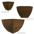 thumbnail image 7 of RTS Home Accents 16" Square Garden Planter for Indoor or Outdoor Gardening, Graphite Color, 7 of 7