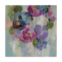 Trademark Fine Art 'Pink and Blue II' Canvas Art by Silvia Vassileva