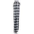thumbnail image 3 of Musuos Men´s Casual Cotton Pajama Long Pant Elastic Waistband Plaid Sleepwear Lounge Pants, 3 of 5