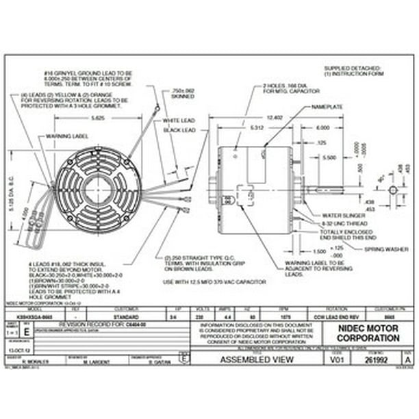 8665 Nidec 3 4 Hp 1075 Rpm 1 Speed 230v 5 6 Condenser Motor Walmart Com Walmart Com 8665 Nidec 3 4 Hp 1075 Rpm 1 Speed 230v 5 6 Condenser Motor Walmart Com Walmart Com