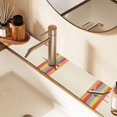 thumbnail image 2 of Yayeee Faucet Mat for Kitchen Sink 14.7" Diatomite Long Splash Guard Pad, Colorful Plane, 2 of 7