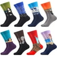 thumbnail image 1 of AmPm Chaussettes Habillées pour Hommes Cool Colorées Amusantes Décontractées en Coton Peigné Multi-pack, 1 of 6