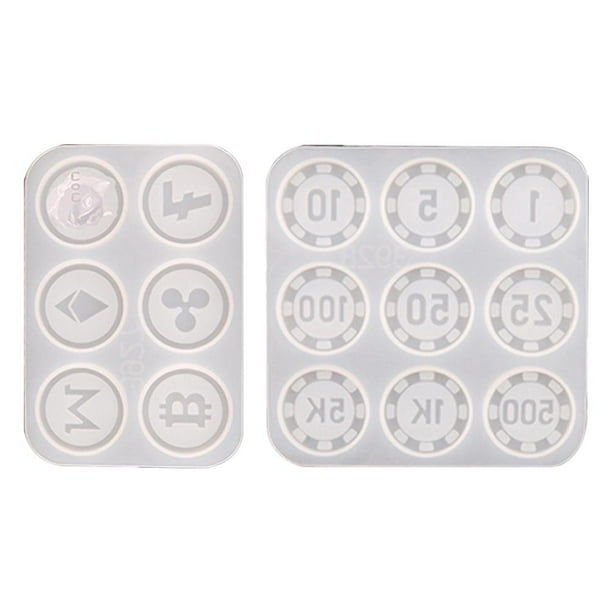 Molde De Moneda Conmemorativa De Bitcoin Btc Blockchain Colección De Arte Moneda Molde De Silicona Moneda Virtual Para Fundición De Resina Epoxi Inevent HA035999-00